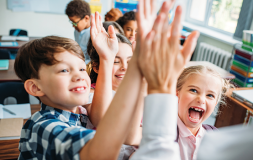 teacher high fives