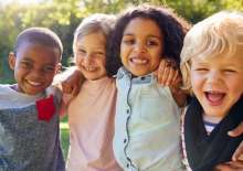 creative happy children